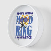 私は気分のリングや輪は必要ない顔を持つ 壁時計 (傾斜)