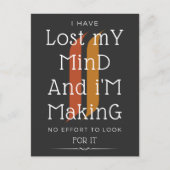 私は気失った持ちで努力していない ポストカード (正面)