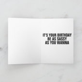 私は気球を持っていて、あなたのおもしろい誕生日 カード (内部)