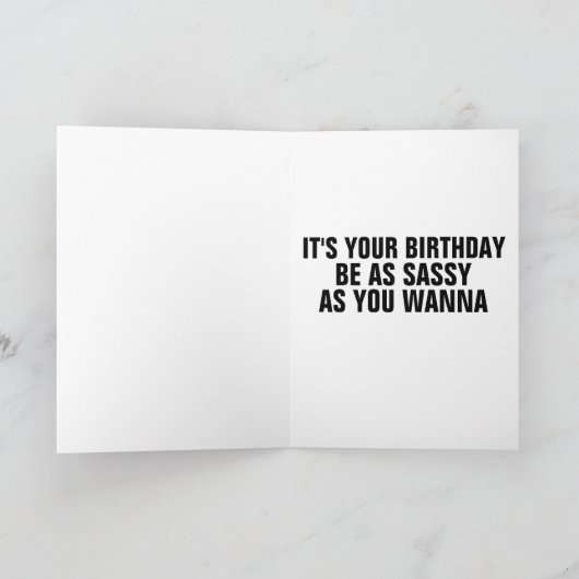 私は気球を持っていて、あなたのおもしろい誕生日 カード (内部)