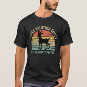 私は気絶するヤギと恐らく3人が好きです Tシャツ