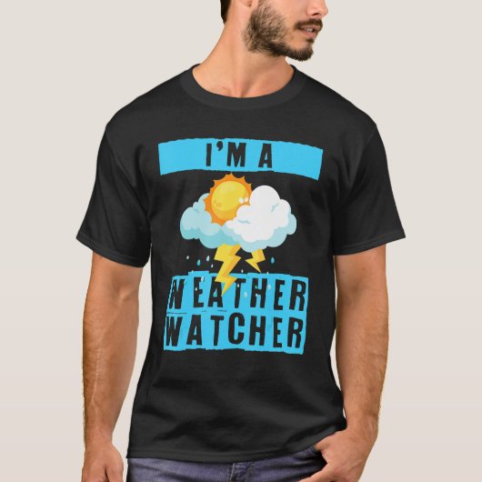 私は気象観測者 気象学者 Tシャツ (正面)