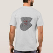 私は気違いではないです! Tシャツ (裏面)