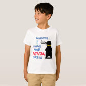 私は気違いの忍者の技術を有します Tシャツ (正面フル)