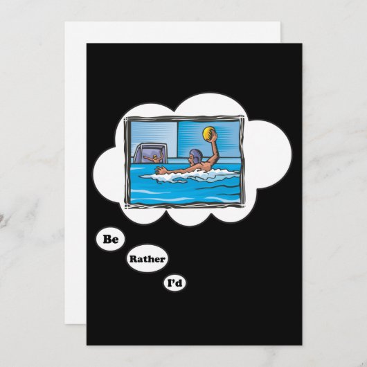 私は水のポーロにな遊りたい 招待状 (正面/裏面)