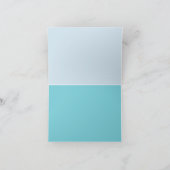 私は水の水彩画のバルミツワーのサンキューカードです ノートカード (内部)