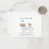 私は水の色を移動したシックなムービングハウス ノートカード (正面/裏面インサイチュ)