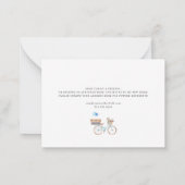 私は水の色を移動したシックなムービングハウス ノートカード (裏面)