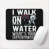 私は水アイスホッケーTee男性女性青年の上を歩く マウスパッド (マウス)