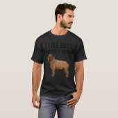 私は水スペインの犬と多分3人が好き Tシャツ (正面フル)