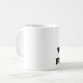 私は水フィルターを愛します コーヒーマグカップ (正面左)