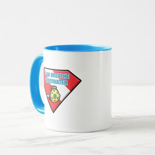 私は水中で呼吸ができる マグカップ (正面左)