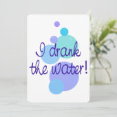 私は水妊娠の発表を飲みました 案内状 (スタンド正面)