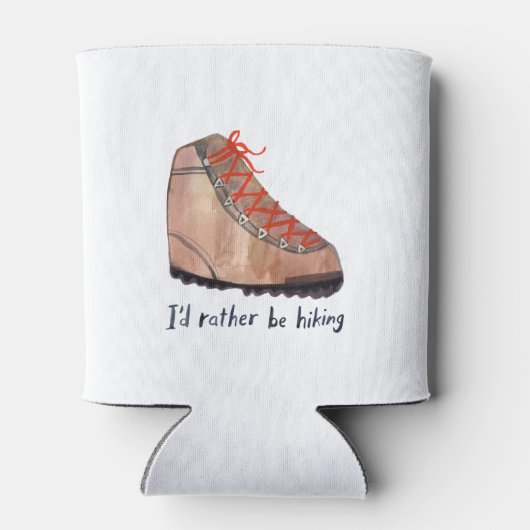 私は水彩画をハイキングしたい 缶クーラー (裏面)