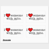 私は水戸と一緒にいる人を愛している 長方形シール (シート)