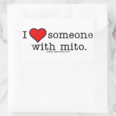 私は水戸と一緒にいる人を愛している 長方形シール (バッグ)