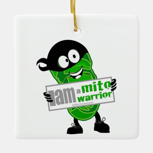 私は水戸の戦士です セラミックオーナメント (正面)