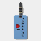 私は水泳が大好きだ ラゲッジタグ (正面縦)