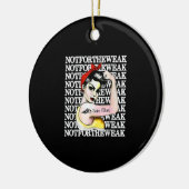 私は水泳が大好き – 母を泳ぐ弱くないデザイン セラミックオーナメント (左)