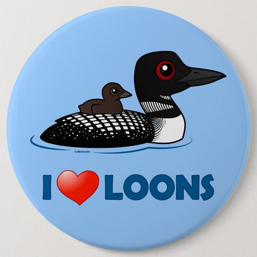 私は水潜り鳥を愛します 缶バッジ (正面)