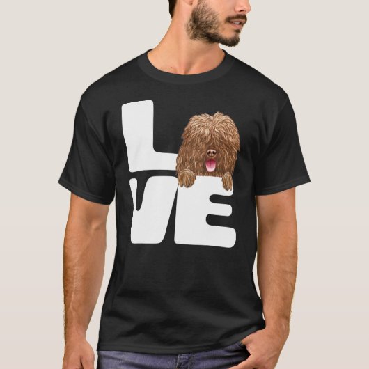 私は水犬スペインのが大好き Tシャツ (正面)