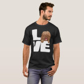 私は水犬スペインのが大好き Tシャツ (正面フル)