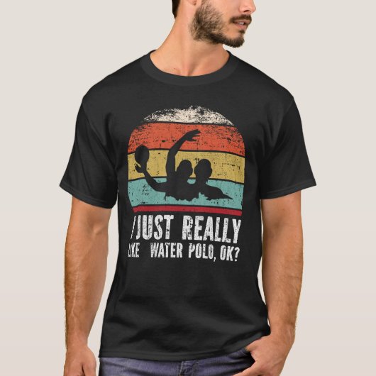 私は水球が好きなのok? tシャツ (正面)