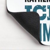 私は氷の登山登山家になりたい マウスパッド (コーナー)