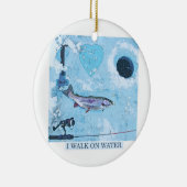 私は氷の魚釣りを愛します セラミックオーナメント (右)