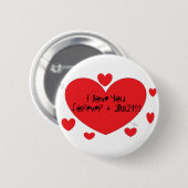 私は永久にそして常に愛します 缶バッジ (正面&裏面)