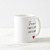 私は永遠にあなたを愛しもして大丈夫だと思う コーヒーマグカップ (正面右)