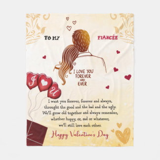 私は永遠にあなたを愛し続ける|ハッピーバレンタインデー フリースブランケット