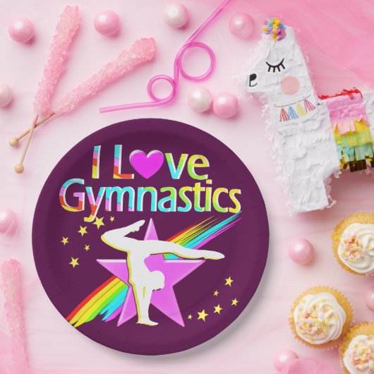 私は永遠に体操を愛する紙プレート ペーパープレート (パーティー)
