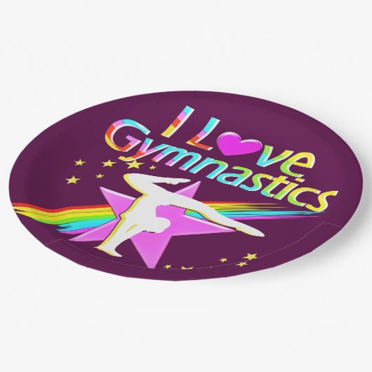 私は永遠に体操を愛する紙プレート ペーパープレート (アングル)