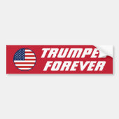 私は永遠に切り詰め2024おもしろいトランプ バンパーステッカー (正面)
