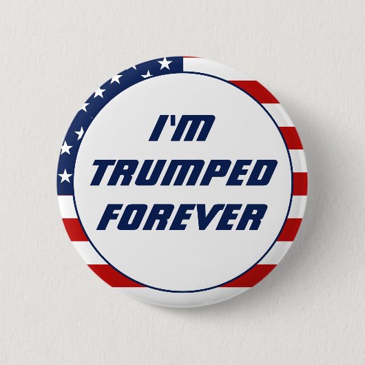 私は永遠に切り詰め2024おもしろいトランプ 缶バッジ (正面)