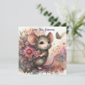 私は永遠に花の花束マウスバレンタイン愛 シーズンカード (スタンド正面)