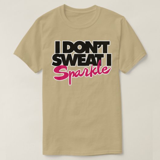 私は汗をかかない輝く Tシャツ (デザイン正面)