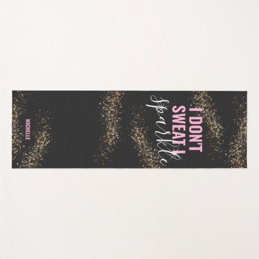 私は汗を流さないスパークルジムトレーニング ヨガマット (正面(横))