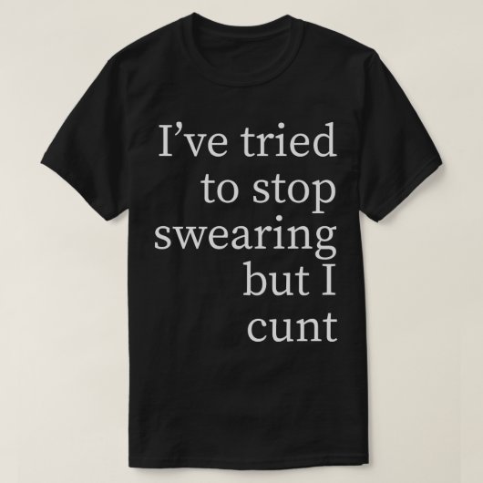 私は汗ストップを流そうとした Tシャツ (デザイン正面)