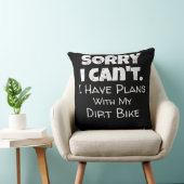 私は汚いバイクのギフトと一緒に予定がある クッション (椅子)