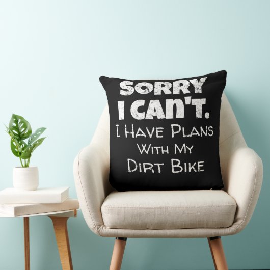 私は汚いバイクのギフトと一緒に予定がある クッション (椅子)