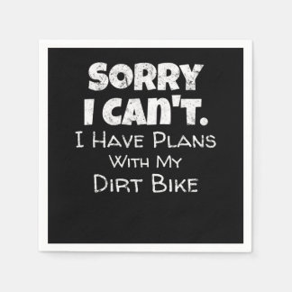 私は汚いバイクのギフトと一緒に予定がある スタンダードカクテルナプキン