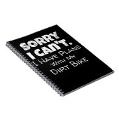 私は汚いバイクのギフトと一緒に予定がある ノートブック (右側)