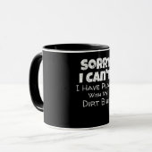 私は汚いバイクのギフトと一緒に予定がある マグカップ (正面左)