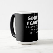 私は汚いバイクのギフトと一緒に予定がある モーフィングマグカップ (正面左)