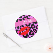 私は汚い女の子30歳の誕生日の祝パーティー ラウンドシール (封筒)