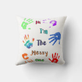 私は汚い方だ – ハンドプリ絵を描ント クッション (裏面)