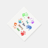 私は汚い方だ – ハンドプリ絵を描ント スタンダードカクテルナプキン (角)