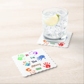 私は汚い方だ – ハンドプリ絵を描ント ペーパーコースター (インサイチュ)